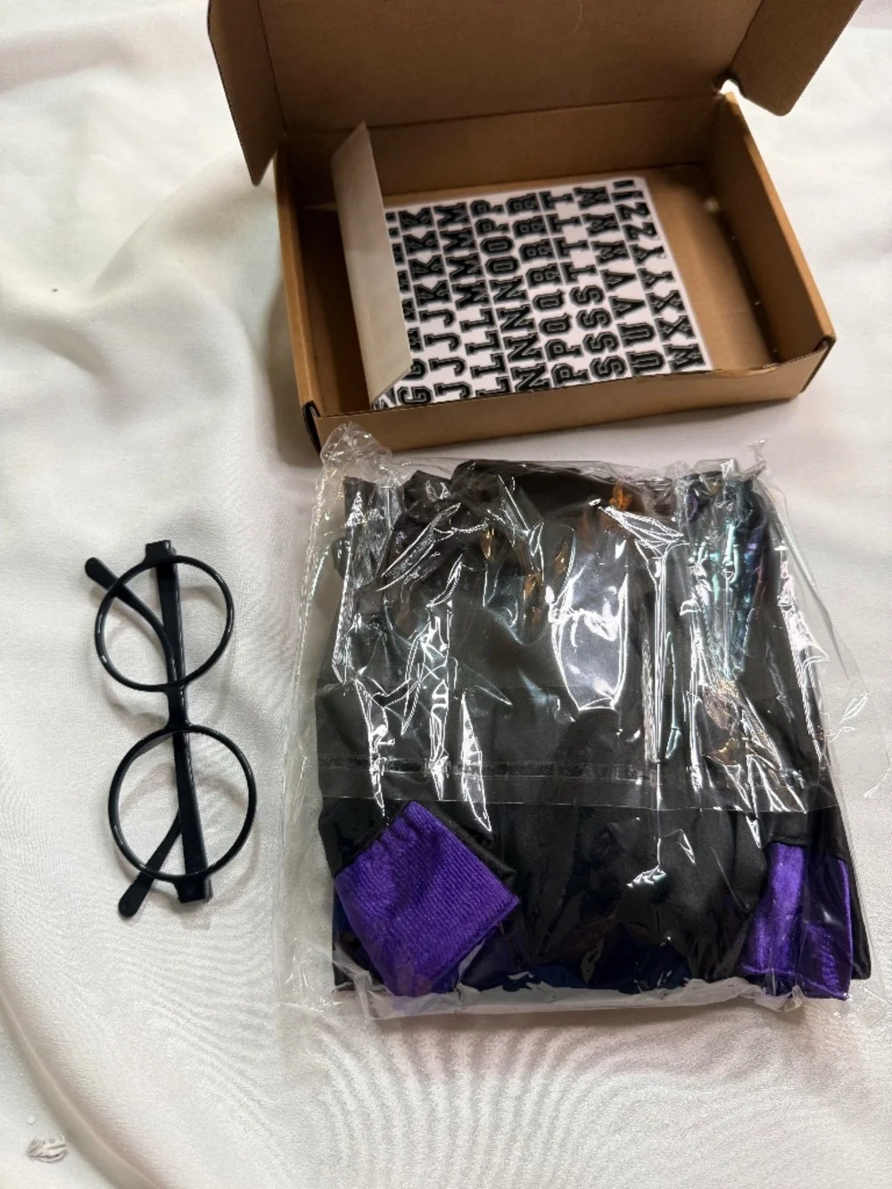 Huhumy Dog Graduation Costume XL 5 Piece Set Black Purple New